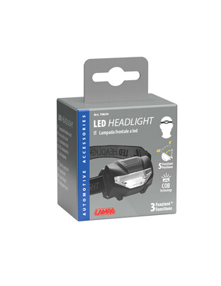 ΦΑΚΟΣ ΚΕΦΑΛΗΣ ΕΡΓΑΣΙΑΣ 120lm LED 3 ΛΕΙΤΟΥΡΓΙΩΝ ΜΕ 5 ΔΙΑΦΟΡΕΤΙΚΕΣ ΜΟΙΡΕΣ ΚΛΙΣΗΣ LAMPA -  1 Τεμ.