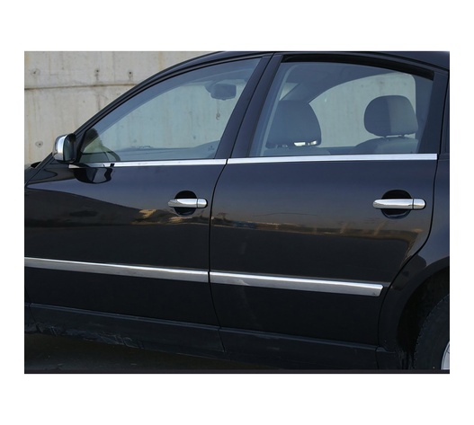 TRIM ΠΑΡΑΘΥΡΩΝ ΑΝΟΞΕΙΔΩΤΟ ΑΤΣΑΛΙ ΧΡΩΜΙΟ - 4 ΤΕΜ. ΓΙΑ VW PASSAT 3B SD / SW 1998-2005
