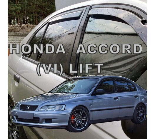 ΑΝΕΜΟΘΡΑΥΣΤΕΣ ΓΙΑ HONDA ACCORD VI 5D LTB 1998-2003 ΣΕΤ ΑΥΤΟΚΙΝΗΤΟΥ ΑΠΟ ΕΥΚΑΜΠΤΟ ΦΙΜΕ ΠΛΑΣΤΙΚΟ HEKO - 4 ΤΕΜ.