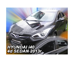 ΑΝΕΜΟΘΡΑΥΣΤΕΣ ΓΙΑ HYUNDAI i40 4D SEDAN 2011+(+OT) ΣΕΤ ΑΥΤΟΚΙΝΗΤΟΥ ΑΠΟ ΕΥΚΑΜΠΤΟ ΦΙΜΕ ΠΛΑΣΤΙΚΟ HEKO - 4 ΤΕΜ.