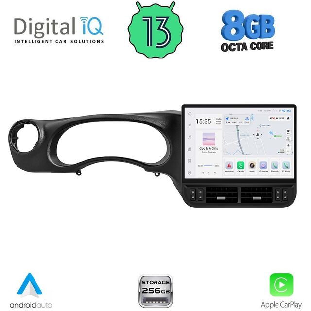 DIGITAL IQ ZFG 895_CPA (16.8inc) MULTIMEDIA SYSTEM for JEEP WRANGLER mod. 2011-2017