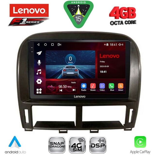 LENOVO SSQ 9343_CPA (9inc) MULTIMEDIA TABLET for LEXUS LS 430 – XF 430 mod. 2000-2006