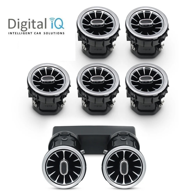 DIQ AMBIENT 8176 GS - AIRVENTS BENZ A-CLA-GLA mod. 2019> (Digital iQ Turbine Air Vent Ambient Light Kit for MERCEDES A - CLA - GLA mod. 2019>)