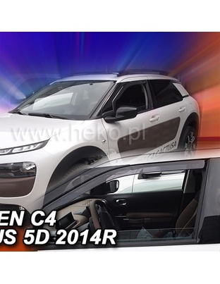 ΑΝΕΜΟΘΡΑΥΣΤΕΣ ΓΙΑ CITROEN C4 CACTUS 5D 2014-2018 ΖΕΥΓΑΡΙ ΑΠΟ ΕΥΚΑΜΠΤΟ ΦΙΜΕ ΠΛΑΣΤΙΚΟ HEKO - 2 ΤΕΜ.