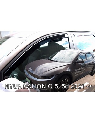 ΑΝΕΜΟΘΡΑΥΣΤΕΣ ΓΙΑ HYUNDAI IONIQ 5D 2021+  ΣΕΤ ΑΥΤΟΚΙΝΗΤΟΥ ΑΠΟ ΕΥΚΑΜΠΤΟ ΦΙΜΕ ΠΛΑΣΤΙΚΟ HEKO - 4 ΤΕΜ.