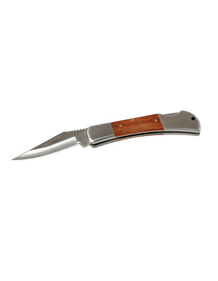 ΣΟΥΓΙΑΣ / ΜΑΧΑΙΡΙ ΤΣΕΠΗΣ POCKET KNIFE INOX ΜΕ ΞΥΛΙΝΗ ΛΑΒΗ 18x11,5x23cm ΣΕ ΣΤΑΝΤ LAMPA - 24 ΤΕΜ.