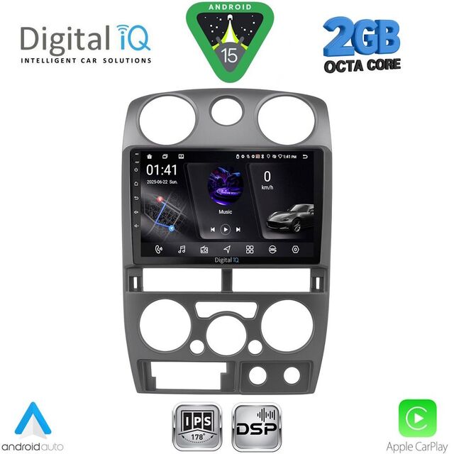 DIGITAL IQ RSF 4254GR_CPA (9inc) MULTIMEDIA TABLET for ISUZU D-MAX mod. 2008-2012 (GREY)