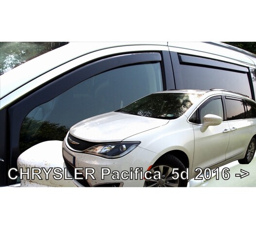 ΑΝΕΜΟΘΡΑΥΣΤΕΣ ΓΙΑ CHRYSLER PACIFICA SW 2016+ ΣΕΤ ΑΥΤΟΚΙΝΗΤΟΥ ΑΠΟ ΕΥΚΑΜΠΤΟ ΦΙΜΕ ΠΛΑΣΤΙΚΟ HEKO - 4 ΤΕΜ.