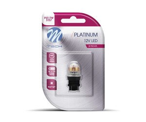 P27/7W 3157 12/24V W2.5x16q 2,8W 15xSMD LED ΛΕΥΚΟ CANBUS BLISTER M-TECH - 1ΤΕΜ.