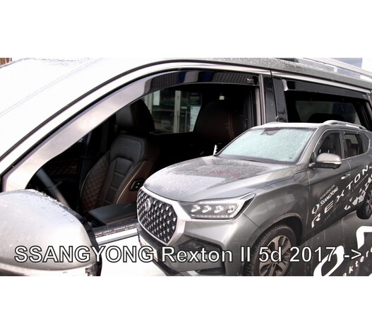 ΑΝΕΜΟΘΡΑΥΣΤΕΣ ΓΙΑ SSANGYONG REXTON 5D 2017+ ΣΕΤ ΑΥΤΟΚΙΝΗΤΟΥ ΑΠΟ ΕΥΚΑΜΠΤΟ ΦΙΜΕ ΠΛΑΣΤΙΚΟ HEKO - 4 ΤΕΜ.