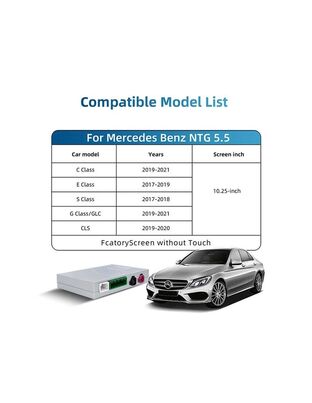 DIGITAL IQ BZ 504F CPAA (WIRELESS CARPLAY / ANDROID AUTO BOX for MERCEDES mod. 2017-2021 with NTG 5.5 with 10.25" screen - with 2 CAMERAS)