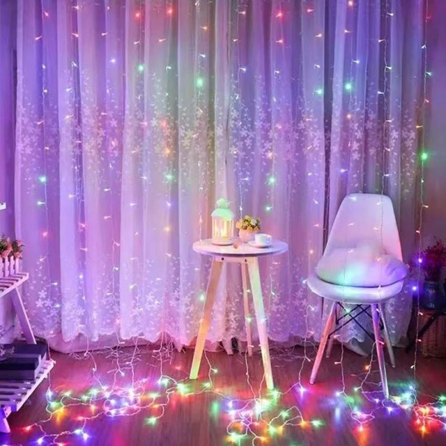 ΚΟΥΡΤΙΝΑ ΛΑΜΠΑΚΙΑ 3x3m 240L RGB YX-5291