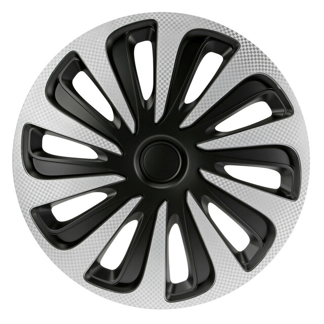 Lampa - Τάσι Αυτοκινήτου 13’’ Kojin Carbon TECH-ONE από υλικό ABS Ασημί / Μαύρο - 1 TEM (L3147.1)
