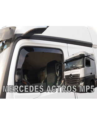 Heko - Ανεμοθραύστες Παραθύρων Για Mercedes Benz Actros MP4 / MP5 2012 > / Antos 2012 > / Arocs 2013 > 2πορτο υλικό Acrylic Χρώμα Φιμέ (Με Κάμερα) - 2 τεμ. (ΑΝΕΜ.23647/TRUCK)
