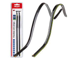 Amio – Ταινία LED COB 12V Πράσινη 2x30cm Flexible Πλαϊνού Φωτισμού για Σήμανση & Εντυπωσιακό Φως – Σετ 2 Τεμ. (04577/AM)