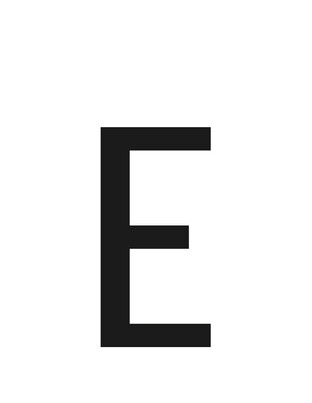 ΑΥΤΟΚΟΛΛΗΤΟ ΓΡΑΜΜΑ ΠΙΝΑΚΙΔΩΝ 60x30mm "E"