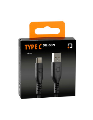 Καλώδιο USB Type A σε USB Type C 3000mA/18W της σειράς Optiline για Φόρτιση, Συγχρονισμό και Μεταφορά Δεδομένων Κινητού και Ηλεκτρονικών Συσκευών με επένδυση από σιλικόνη και μήκος 150 cm
