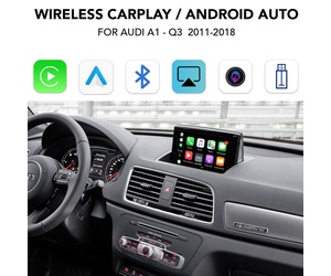 LENOVO LTP AD 3501Q CPAA (WIRELESS CARPLAY / ANDROID AUTO BOX with 2 CAMERA IN for AUDI A1-Q3 mod. 2011-2018 with MMI 3G & NAVI and 6.5''- 7'' screen)