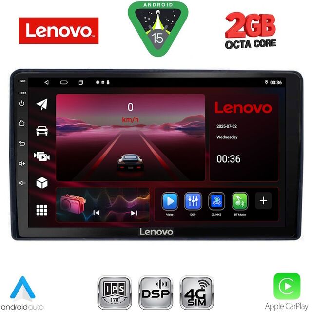 LENOVO LVF 5081_CPA (9inc) MULTIMEDIA TABLET for CITROEN – PEUGEOT mod. 2008-2018