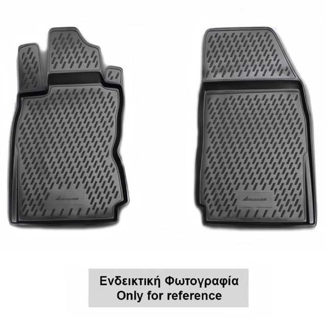 ΠΑΤΑΚΙΑ ΣΕ ΣΚΑΦΗ TPE ΛΑΣΤΙΧΟ ΓΙΑ CITROEN BERLINGO B9 2008-2018  ΣΕ ΑΝΘΡΑΚΙ ΣΚΟΥΡΟ ΓΚΡΙ ΧΡΩΜΑ NOVLINE - 2 ΤΕΜ.