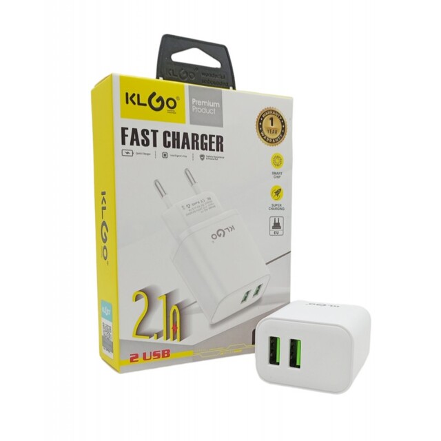 ΤΑΧΥΦΟΡΤΙΣΤΗΣ 2.1Α ΜΕ 2 ΘΥΡΕΣ USB KC-11