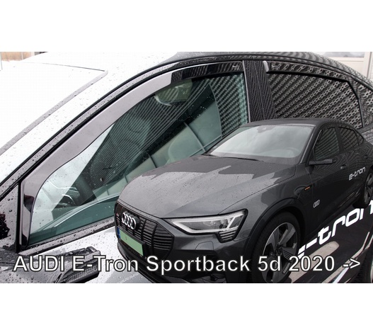 ΑΝΕΜΟΘΡΑΥΣΤΕΣ ΓΙΑ AUDI E-TRON SPORTBACK 5D 2020+  ΣΕΤ ΑΥΤΟΚΙΝΗΤΟΥ ΑΠΟ ΕΥΚΑΜΠΤΟ ΦΙΜΕ ΠΛΑΣΤΙΚΟ HEKO - 4 ΤΕΜ.