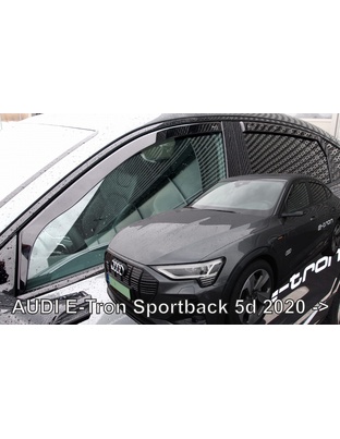 ΑΝΕΜΟΘΡΑΥΣΤΕΣ ΓΙΑ AUDI E-TRON SPORTBACK 5D 2020+  ΣΕΤ ΑΥΤΟΚΙΝΗΤΟΥ ΑΠΟ ΕΥΚΑΜΠΤΟ ΦΙΜΕ ΠΛΑΣΤΙΚΟ HEKO - 4 ΤΕΜ.