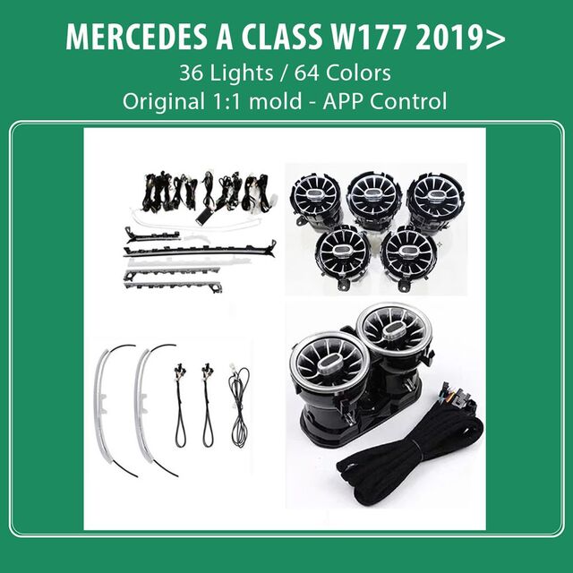 DIQ AMBIENT 8176 A4D - BENZ A (W177) mod. 2019-2024 (Digital iQ Ambient Light for MERCEDES A W177 mod. 2019-2024 with 36 Lights)