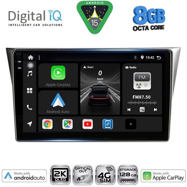 DIGITAL IQ BXK 20659_CPAA (9inc) MULTIMEDIA TABLET for SUBARU IMPREZA mod. 2002-2008