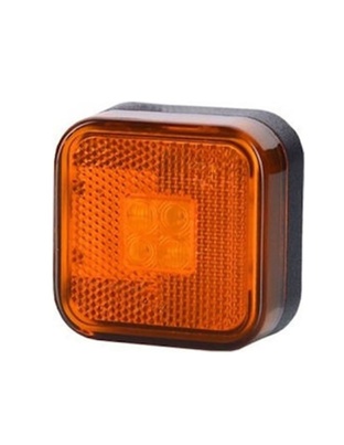 ΦΩΣ ΟΓΚΟΥ ΑΝΑΚΛΑΣΤΙΚΟ LD097 12/24V 4LED HORPOL ΠΟΡΤΟΚΑΛΙ 67X67mm -1ΤΕΜ.