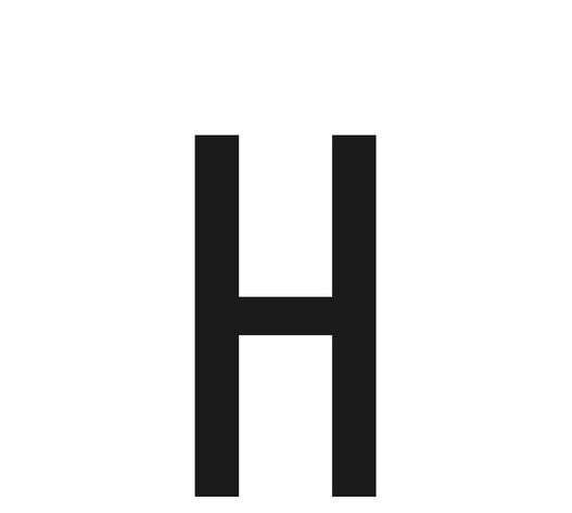 ΑΥΤΟΚΟΛΛΗΤΟ ΓΡΑΜΜΑ ΠΙΝΑΚΙΔΩΝ 60x30mm "H"