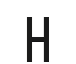 ΑΥΤΟΚΟΛΛΗΤΟ ΓΡΑΜΜΑ ΠΙΝΑΚΙΔΩΝ 60x30mm "H"