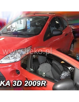ΑΝΕΜΟΘΡΑΥΣΤΕΣ ΓΙΑ FORD KA 2 3D 2009-2017 ΖΕΥΓΑΡΙ ΑΠΟ ΕΥΚΑΜΠΤΟ ΦΙΜΕ ΠΛΑΣΤΙΚΟ HEKO - 2 ΤΕΜ.
