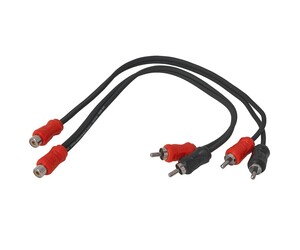 Autoconnect L1RCAY2M1FC 2 Male 1 Female Coaxial RCA Splitters  0.3m ζεύγος