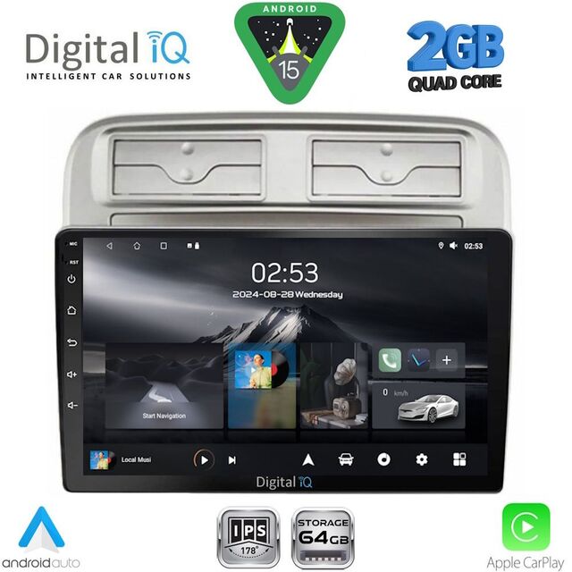 DIGITAL IQ RSD 1128_CPA (9inc) MULTIMEDIA TABLET for FIAT GRANDE PUNTO mod. 2005-2012