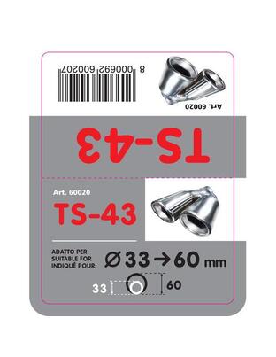 ΑΚΡΟ ΕΞΑΤΜΙΣΗΣ TS-43 Φ 33-60mm - ΔΙΠΛΗ ΑΠΟΛΗΞΗ
