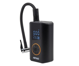 Amio - Φορητό Κομπρεσέρ με Μπαταρία ACOMP-25 40W έως 10 bar με Οθόνη LED & Φακό – USB-C - 1 Τεμ. (04414/AM)