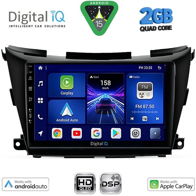 DIGITAL IQ BXC 3462B_CPAA (9inc) MULTIMEDIA TABLET for NISSAN MURANO mod. 2017-2025