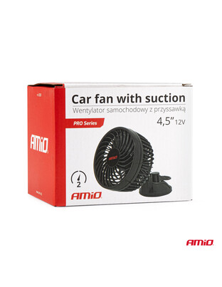 Amio - ΑΝΕΜΙΣΤΗΡΑΣ 12V 4,5'' (12,2cm) ΜΕ ΦΙΣ ΑΝΑΠΤΗΡΑ 2 ΤΑΧΥΤΗΤΩΝ & ΒΕΝΤΟΥΖΑ PRO SERIES - 1 TEM. (03001/AM)