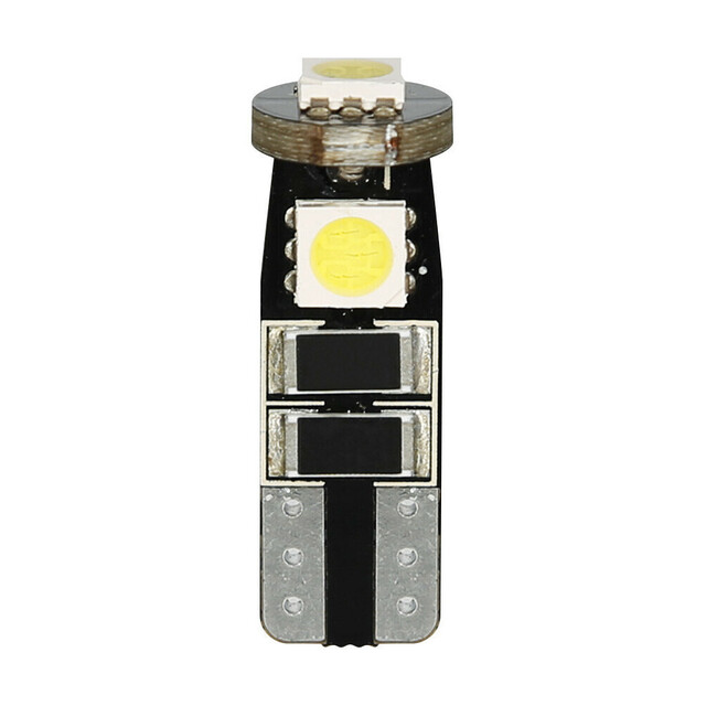 Lampa - Λαμπάκια T10 W5W 12V W2,1x9,5d 28lm Hyper-Led 9 Λευκό Διαχέσεως 3 SMD x 3 Chips Τριπλοεστιακά CAN-BUS με Ενσωματωμένη Αντίσταση - 2 Τεμ. (5846.2-LM)