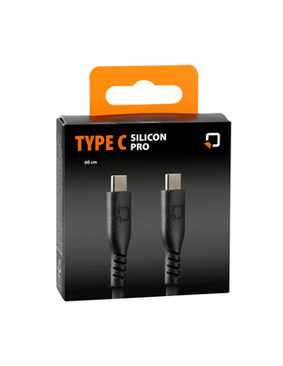 Καλώδιο USB Type C σε USB Type C 3000mA/60W της σειράς Optiline για Φόρτιση, Συγχρονισμό και Μεταφορά Δεδομένων Κινητού και Ηλεκτρονικών Συσκευών με επένδυση από σιλικόνη και μήκος 60 cm