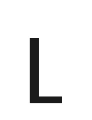 ΑΥΤΟΚΟΛΛΗΤΟ ΓΡΑΜΜΑ ΠΙΝΑΚΙΔΩΝ 60x30mm "L"