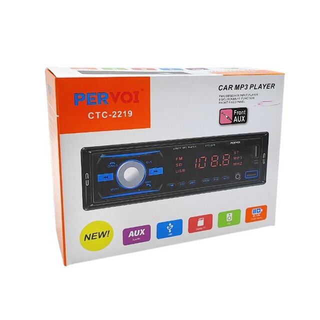 PERVOI ΗΧΟΣΥΣΤΗΜΑ ΑΥΤΟΚΙΝΗΤΟΥ UNIVERSAL 1DIN CTC-2219