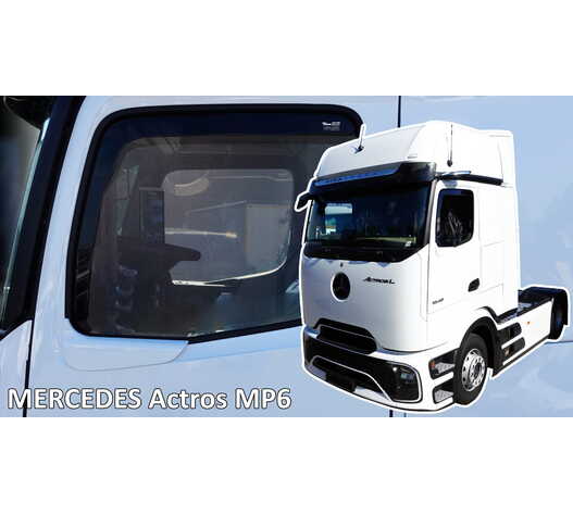 Heko - Ανεμοθραύστες Παραθύρων Για Mercedes Benz Actros MP6 2025 > 2πορτο υλικό Acrylic Χρώμα Φιμέ - 2 τεμ. (ΑΝΕΜ.23658/TRUCK)