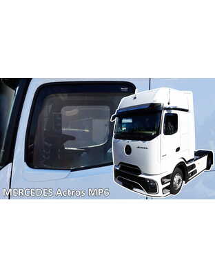 Heko - Ανεμοθραύστες Παραθύρων Για Mercedes Benz Actros MP6 2025 > 2πορτο υλικό Acrylic Χρώμα Φιμέ - 2 τεμ. (ΑΝΕΜ.23658/TRUCK)
