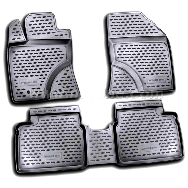 ΠΑΤΑΚΙΑ ΣΕ ΣΚΑΦΗ TPE ΛΑΣΤΙΧΟ ΓΙΑ TOYOTA AVENSIS 4D 04/2009-12/2015  ΣΕ ΜΑΥΡΟ ΧΡΩΜΑ NOVLINE - 4 ΤΕΜ.