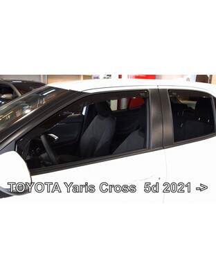 ΑΝΕΜΟΘΡΑΥΣΤΕΣ ΓΙΑ TOYOTA YARIS CROSS 5D 2021+  ΣΕΤ ΑΥΤΟΚΙΝΗΤΟΥ ΑΠΟ ΕΥΚΑΜΠΤΟ ΦΙΜΕ ΠΛΑΣΤΙΚΟ HEKO - 4 ΤΕΜ.
