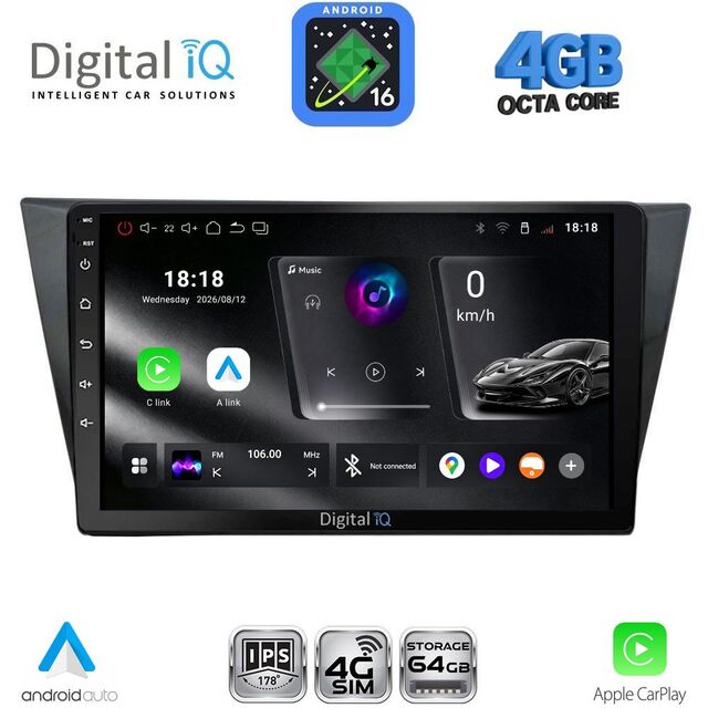 DIGITAL IQ RTG 6761_CPA (10inc) MULTIMEDIA TABLET for VW TIGUAN mod. 2016-2024