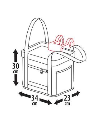 ΤΣΑΝΤΑ ΠΟΔΗΛΑΤΟΥ ΜΕ ΚΛΙΠ EASY-BASKET 14L 34x30x23cm MAX 5kg