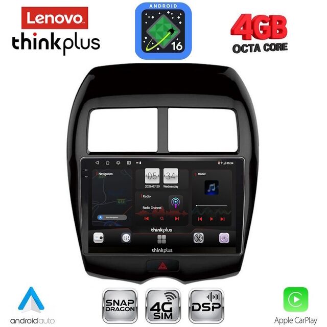 LENOVO LTG 7430_CPA (10inc) MULTIMEDIA TABLET for MITSUBISHI ASX mod. 2009-2020 - PEUGEOT 4008 mod. 2012-2018